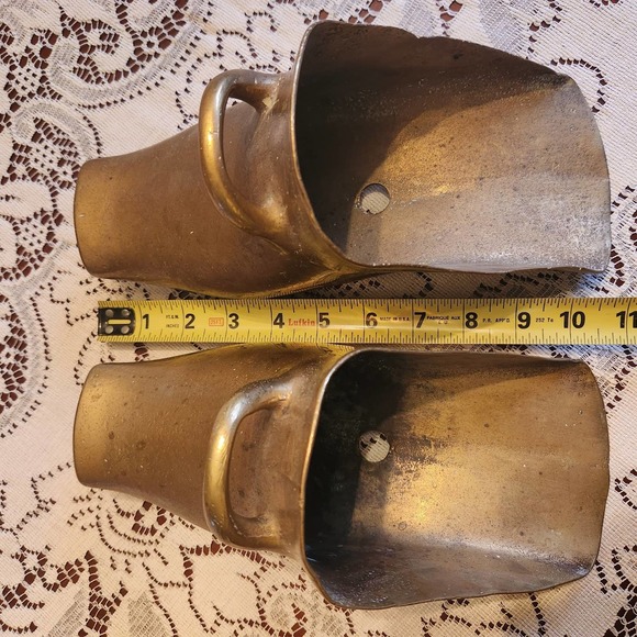Brass Stirrups, Conquistador, Peruvian, South American, Vintage Equestrian Decor - Picture 5 of 7